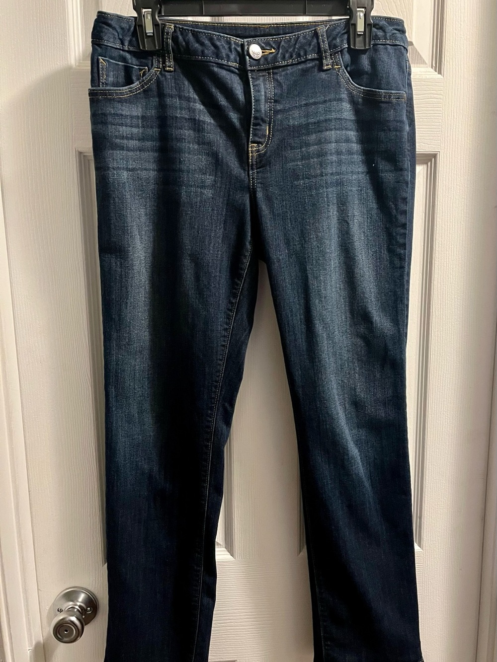 Simply Vera Vera Wang Dark Indigo Straight Leg Jeans
